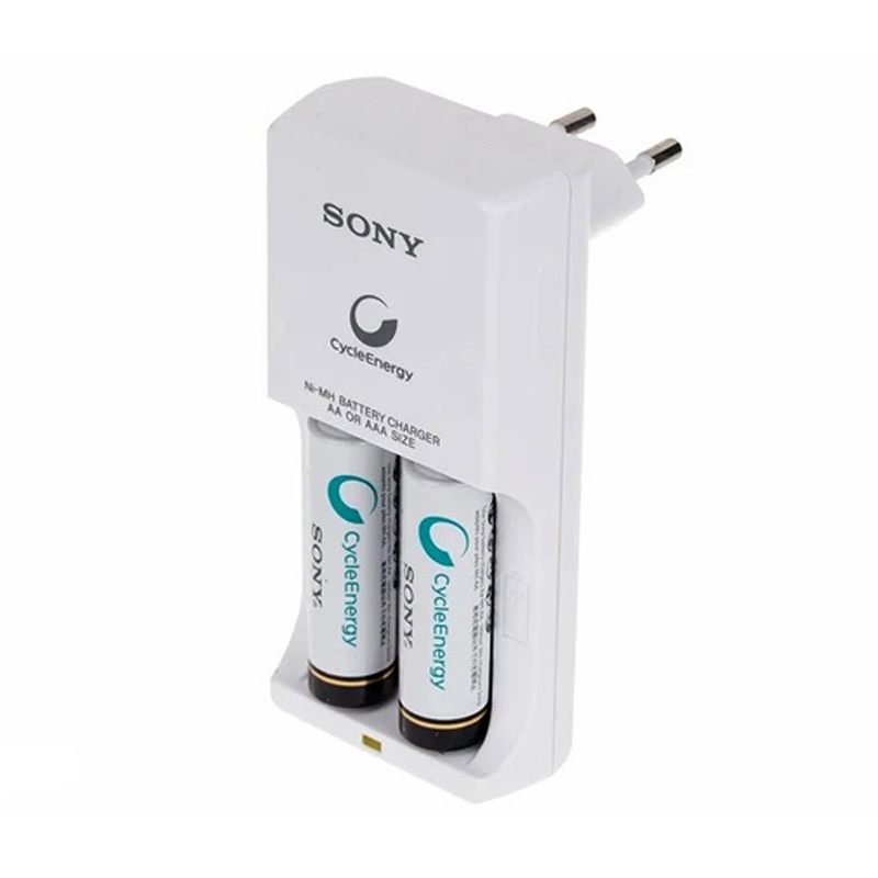 شارژر و باتری شارژی سونی قلمی دوتایی Sony BCG-34HW2GN AA 2500mAh